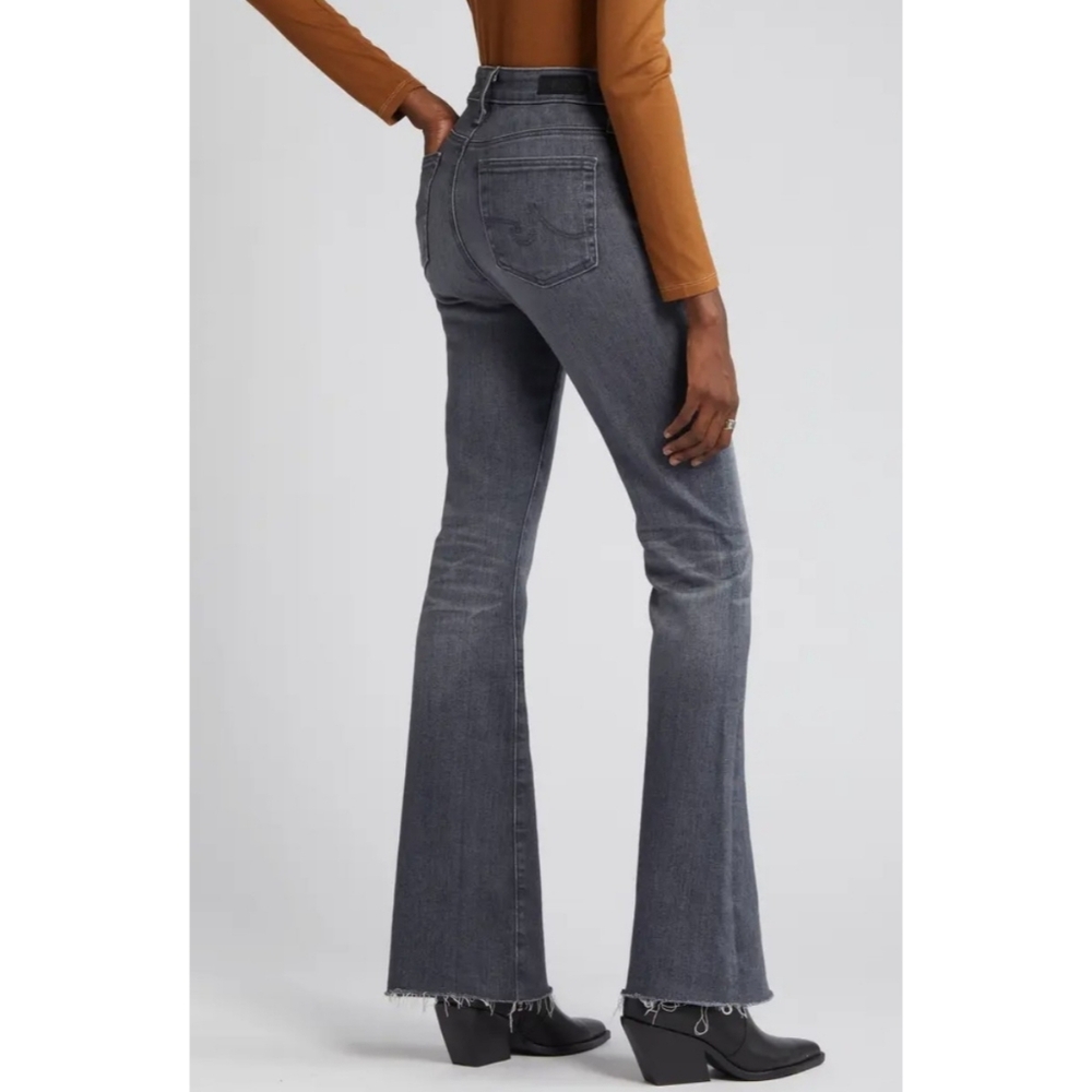 AG Adriano Goldschmied charcoal gray Farrah high-rise boot crop jeans - Picture 4 of 13